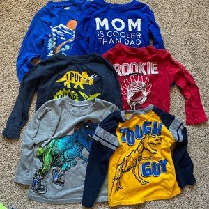 Lot of 6 longsleeve tshirts size 4T